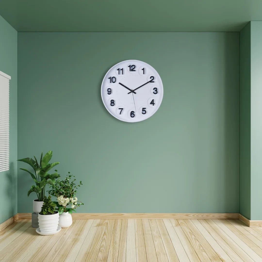 Circa White wall clock