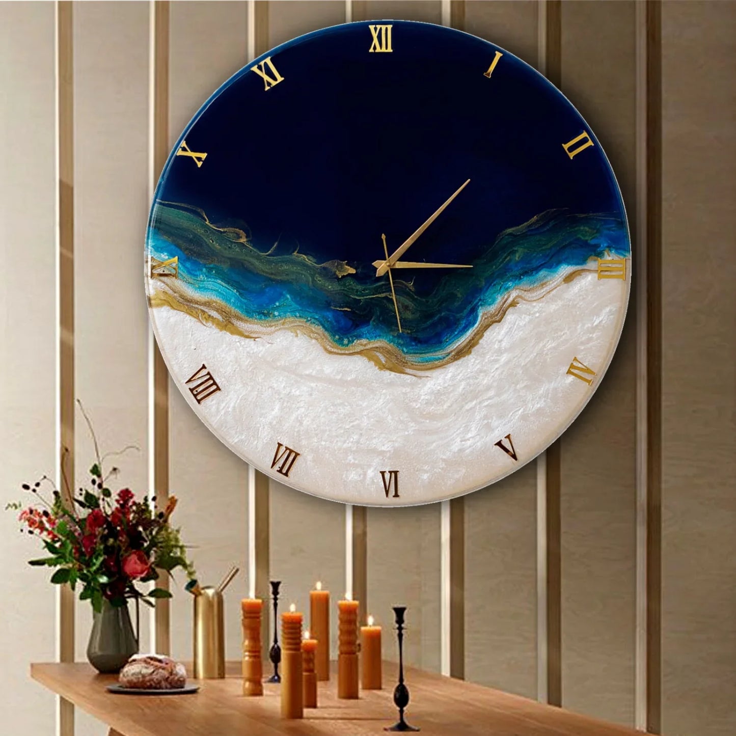 Skybound resin wall clock