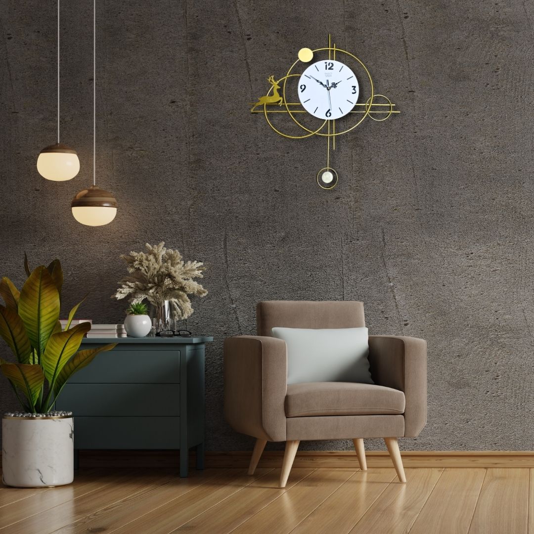 Golden Glen Wall Clock