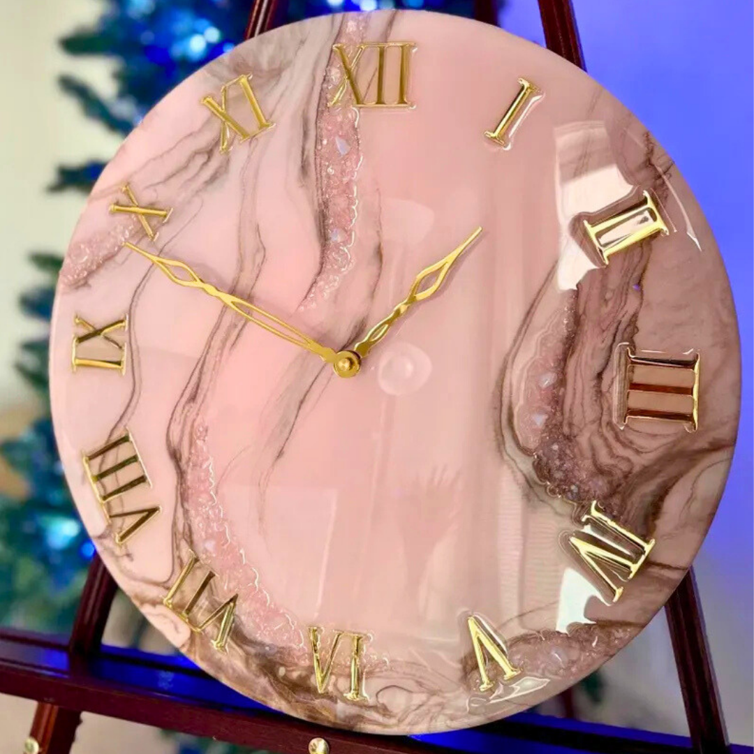 Pink Horizon Resin Wall Art