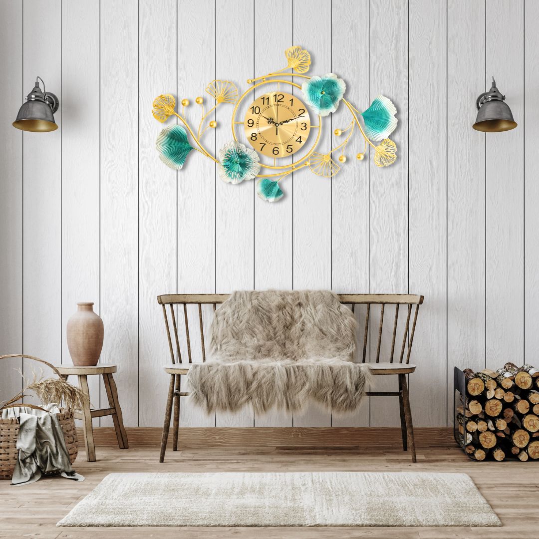 Classic Charm Golden Wall Clock
