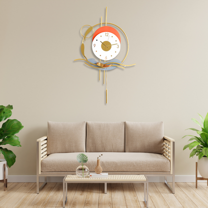 Golden timekeeper Wall Clock