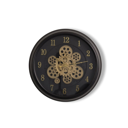Cyclo Luxury Wall Clock With Moving Gear Mechanism