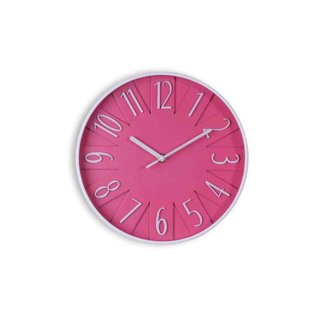 Pink opal wall clock