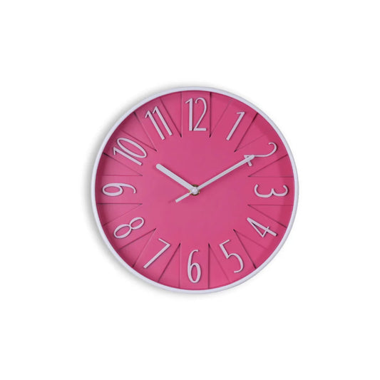 Pink opal wall clock