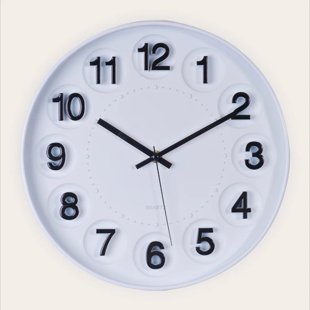 Circa White wall clock