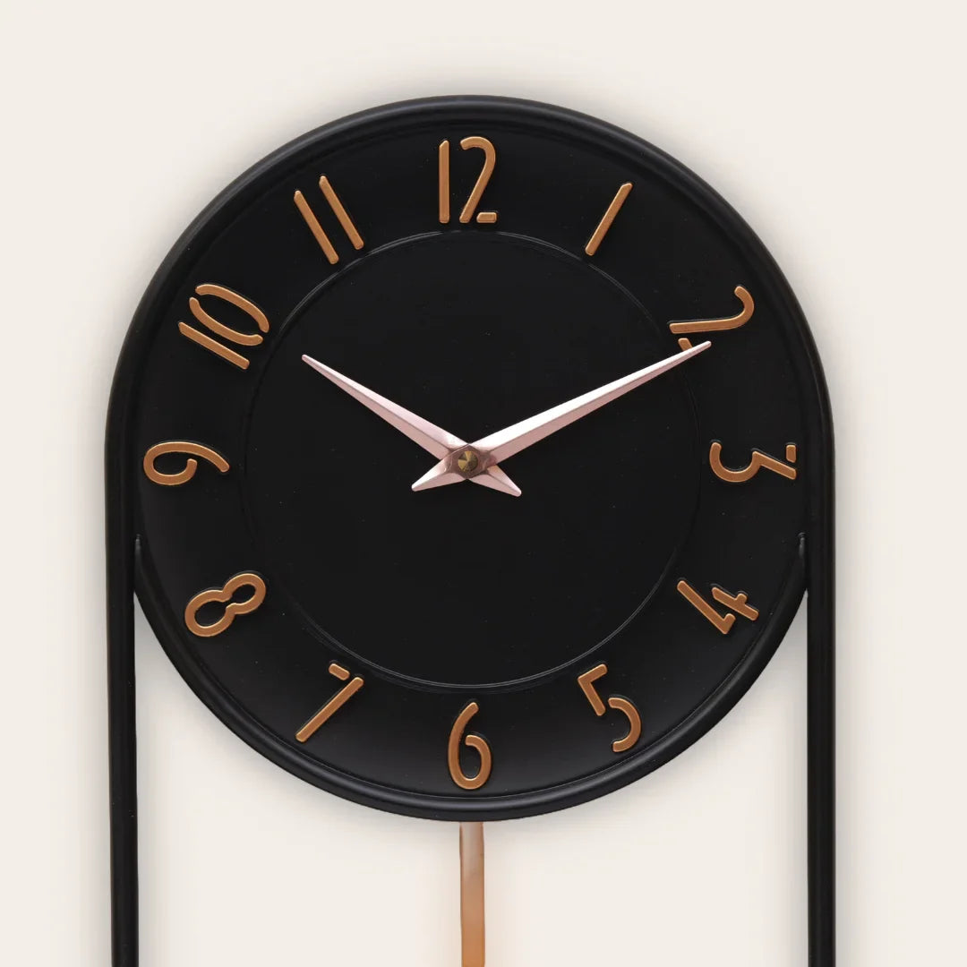 PendulumWave wall clock (black)
