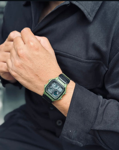 Unisex Analogue Quartz Watch with Strap in AE-1200WHUB-3AVEF, Strap, Strap
