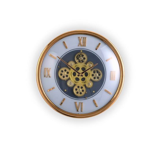 Vintage Vanguard Luxury Wall Clock With Moving Gear Mechanism