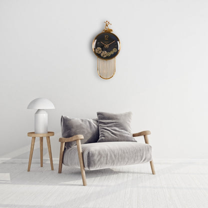 Gearhaven Luxury Wall Clock With Moving Gear Mechanism