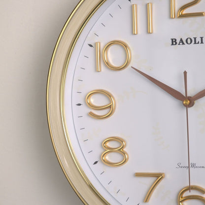 Harmony of Wings white luxury wall clock