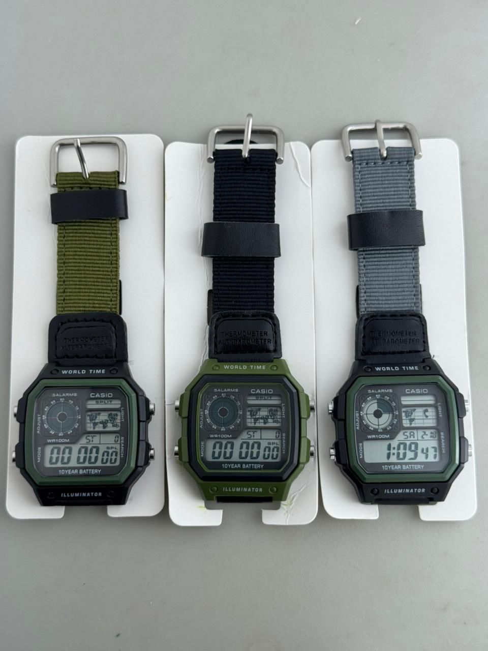 Unisex Analogue Quartz Watch with Strap in AE-1200WHUB-3AVEF, Strap, Strap