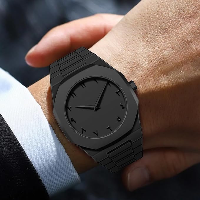 Arabic Black Aura Watch - Premium Limited Edition Timepiece