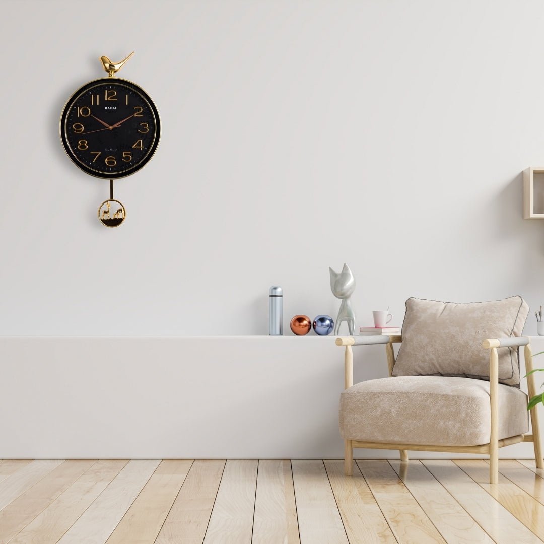 Harmony of Wings luxury wall clock