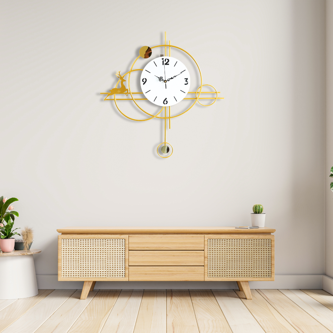 Golden Glen Wall Clock
