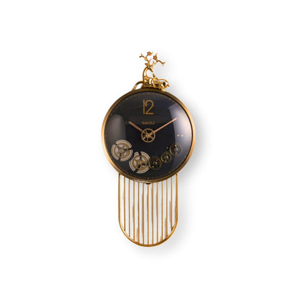 Gearhaven Luxury Wall Clock With Moving Gear Mechanism