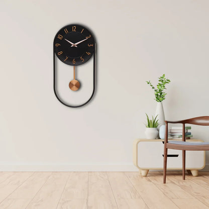 PendulumWave wall clock (black)