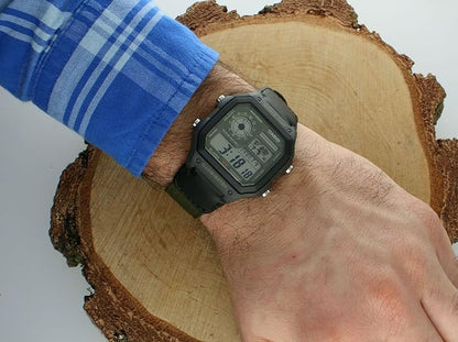Unisex Analogue Quartz Watch with Strap in AE-1200WHUB-3AVEF, Strap, Strap