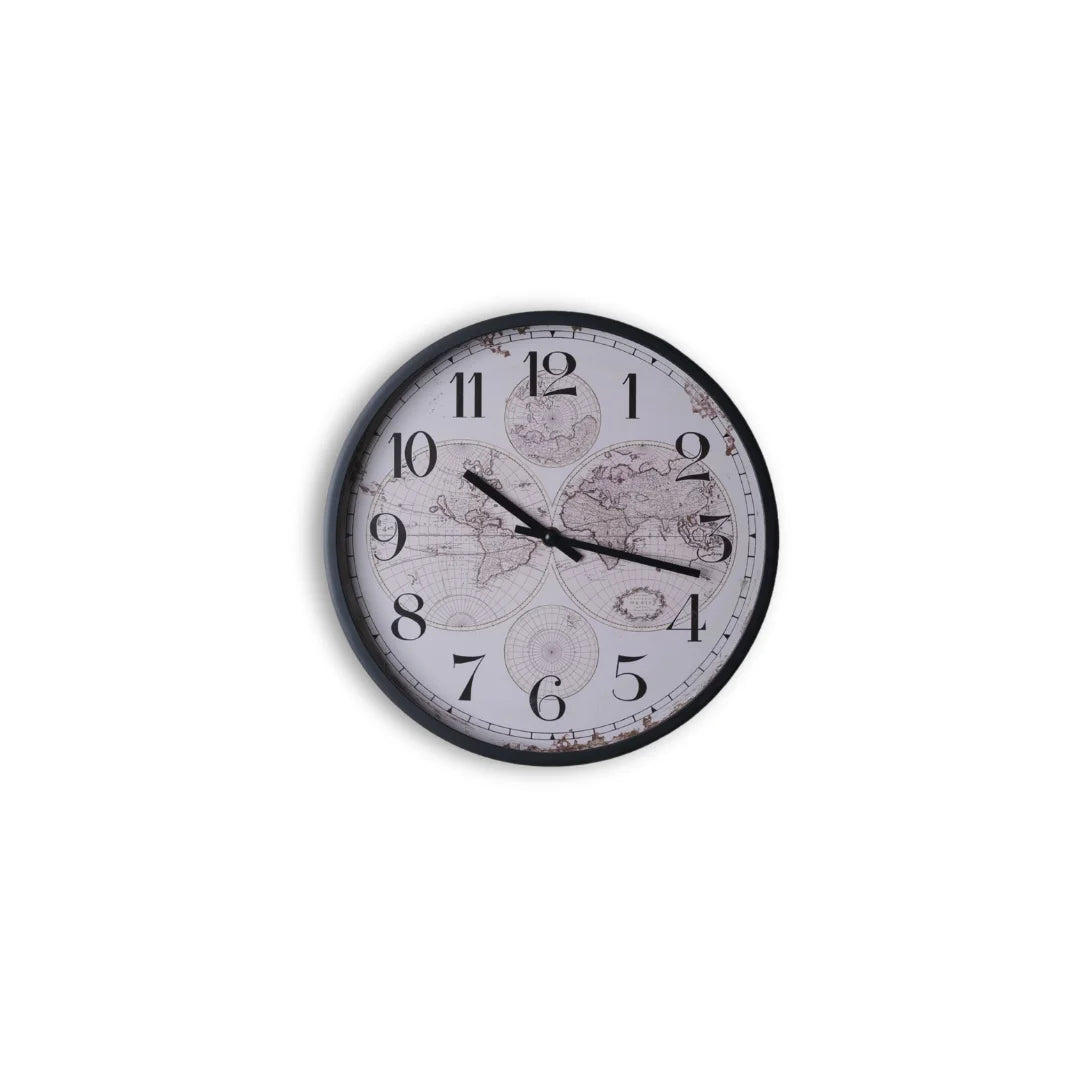 Map Time wall clock
