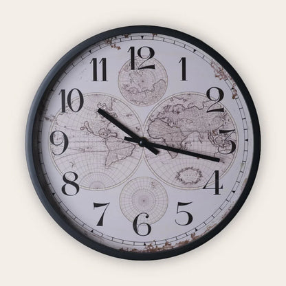 Map Time wall clock