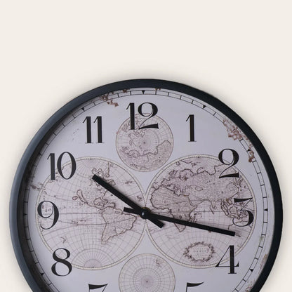 Map Time wall clock