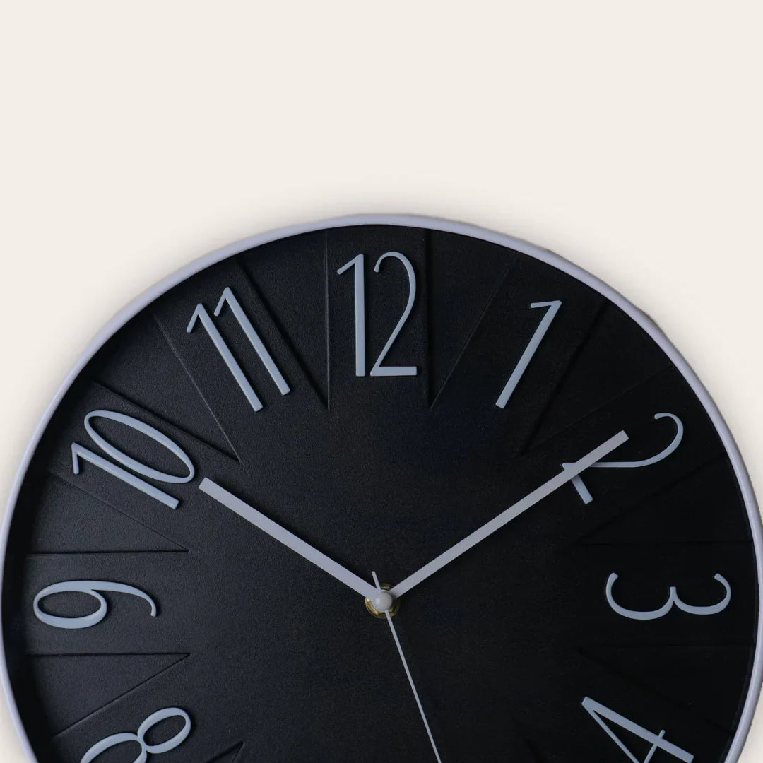 Black opal wall clock