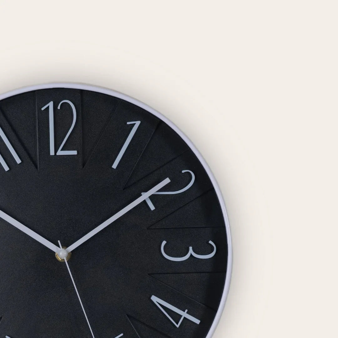 Black opal wall clock