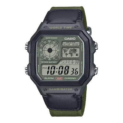 Unisex Analogue Quartz Watch with Strap in AE-1200WHUB-3AVEF, Strap, Strap