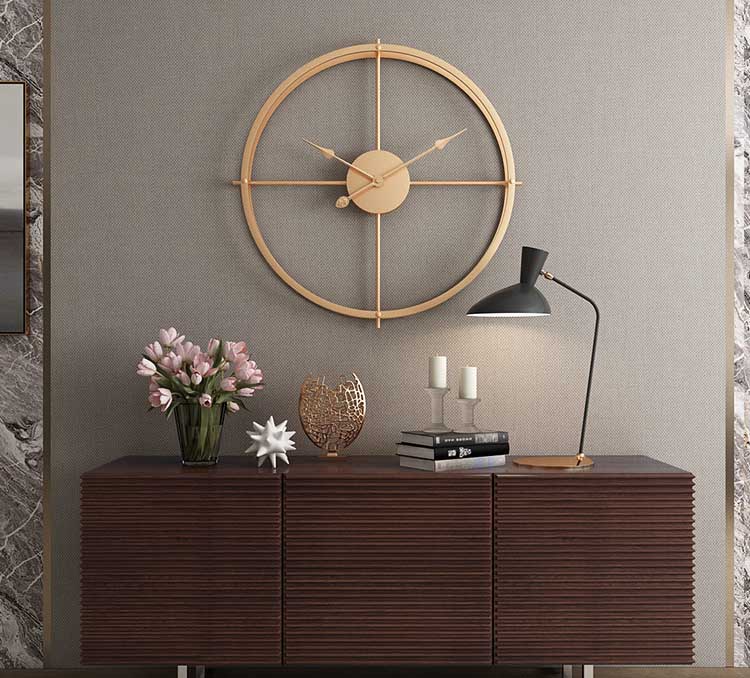 Clocktron double metal wall clock