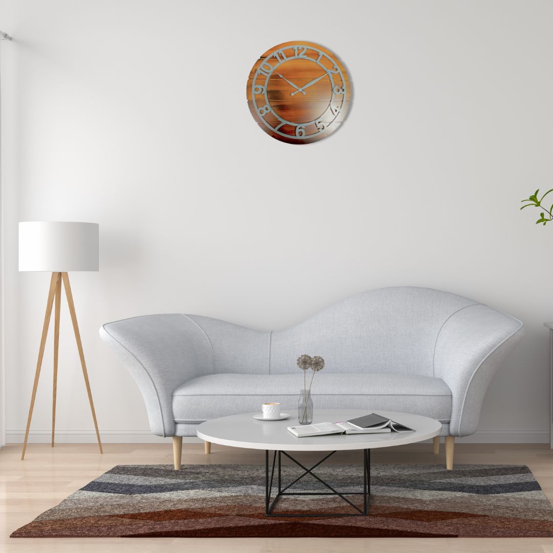 Wooden Keeper wall clock