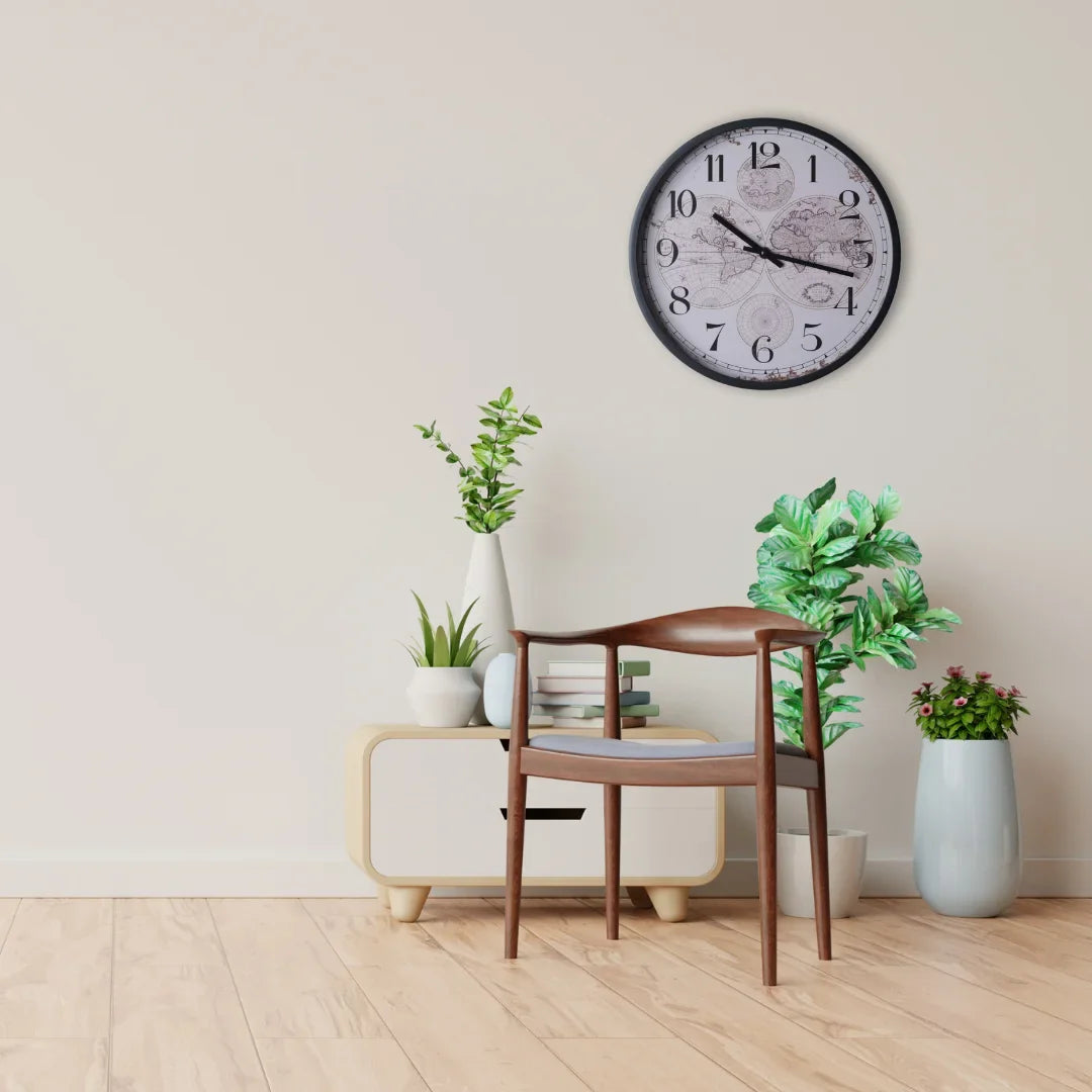 Map Time wall clock