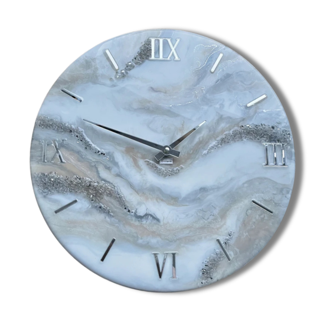 Alabaster Glow Resin Art