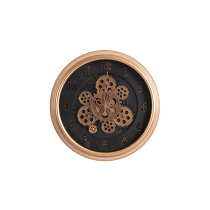 Cyclo Luxury Wall Clock With Moving Gear Mechanism
