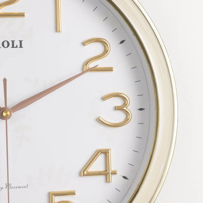Harmony of Wings white luxury wall clock