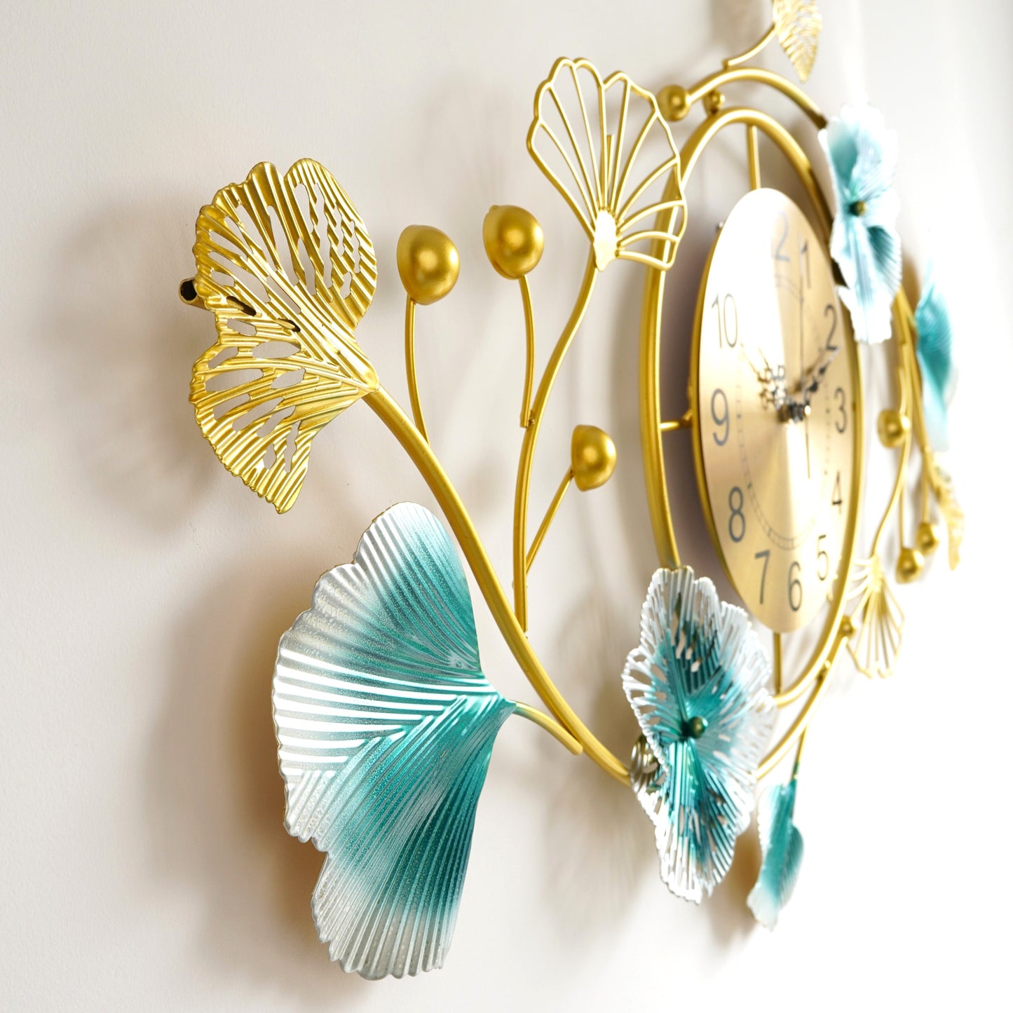 Classic Charm Golden Wall Clock