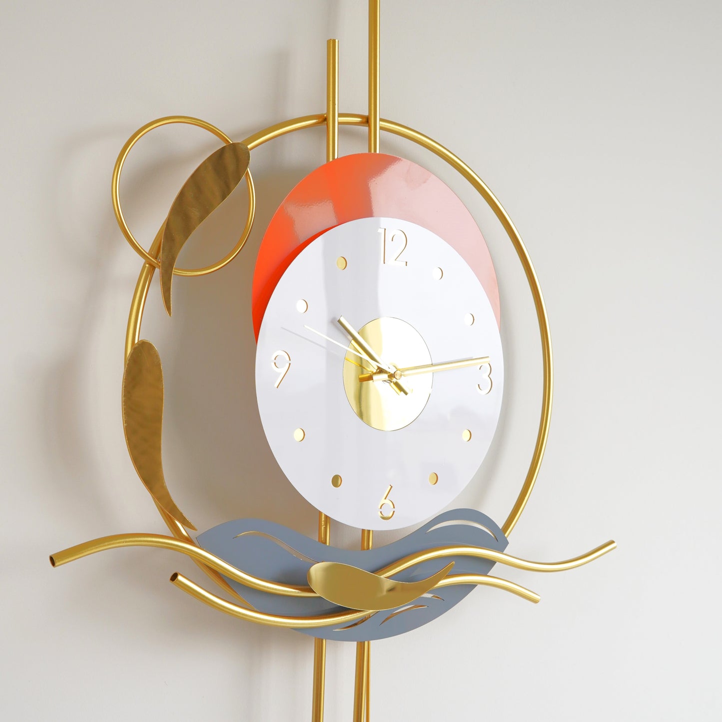 Golden timekeeper Wall Clock