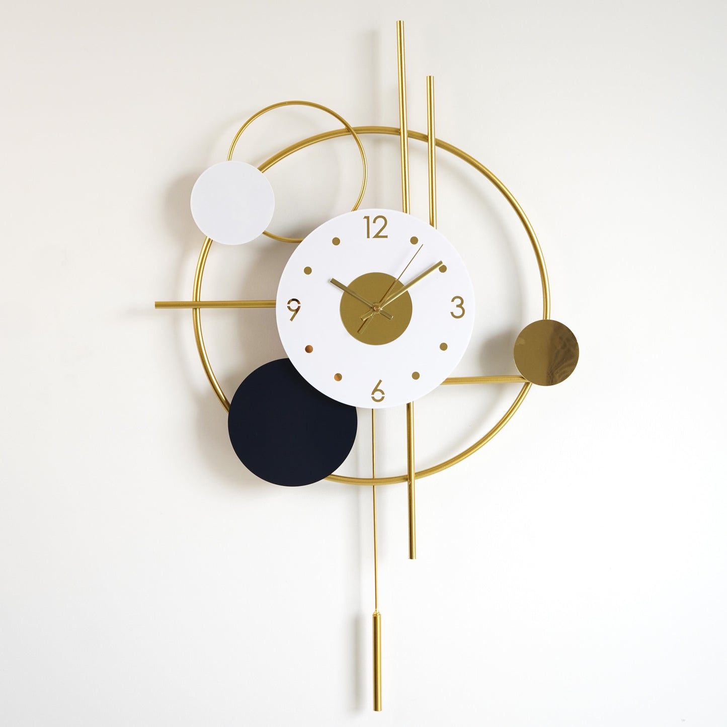 Morning glory Golden Wall Clock