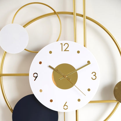Morning glory Golden Wall Clock