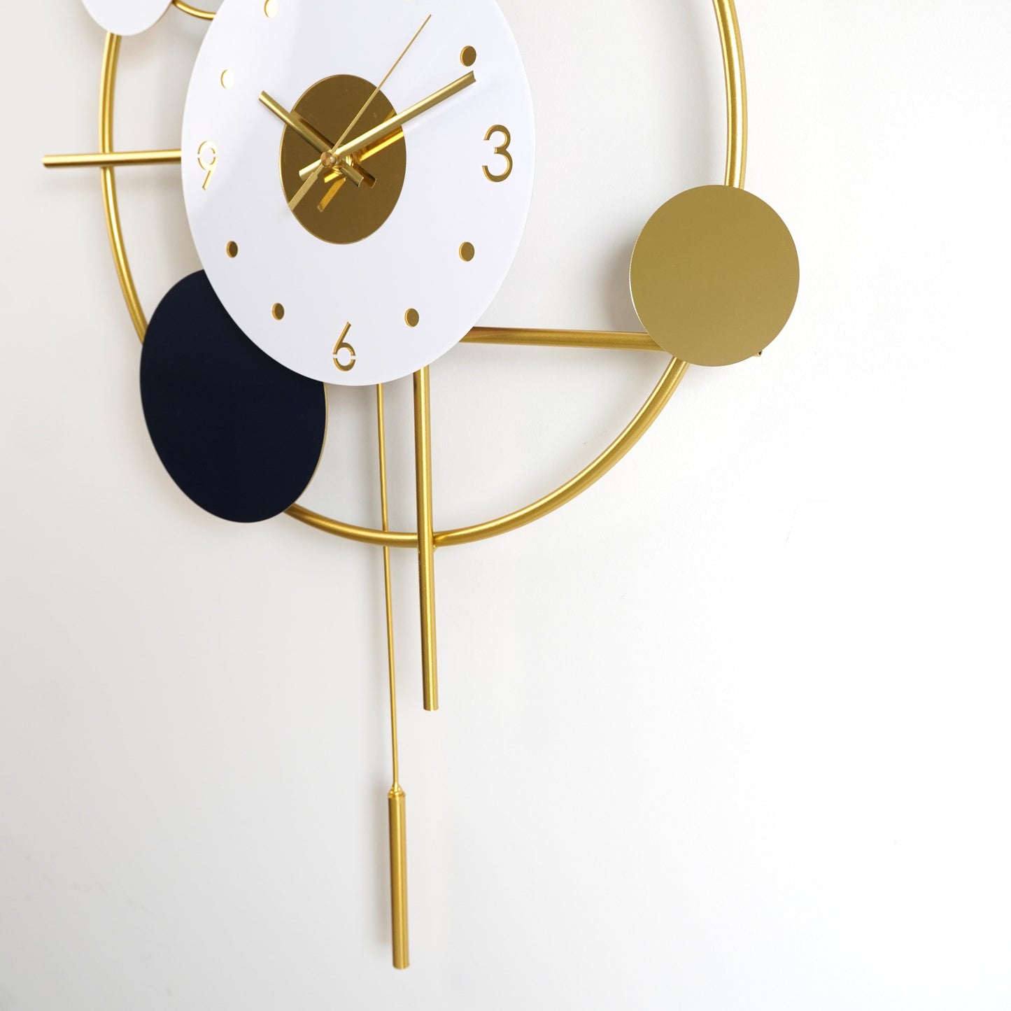Morning glory Golden Wall Clock