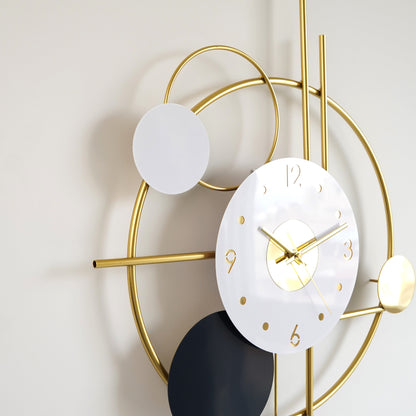 Morning glory Golden Wall Clock