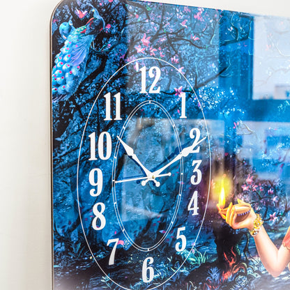 Reine Krsna Kala Chakra (Krishna's Time Wheel) Wall Clock