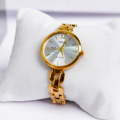 Vnnox Ladies golden Hand Watch