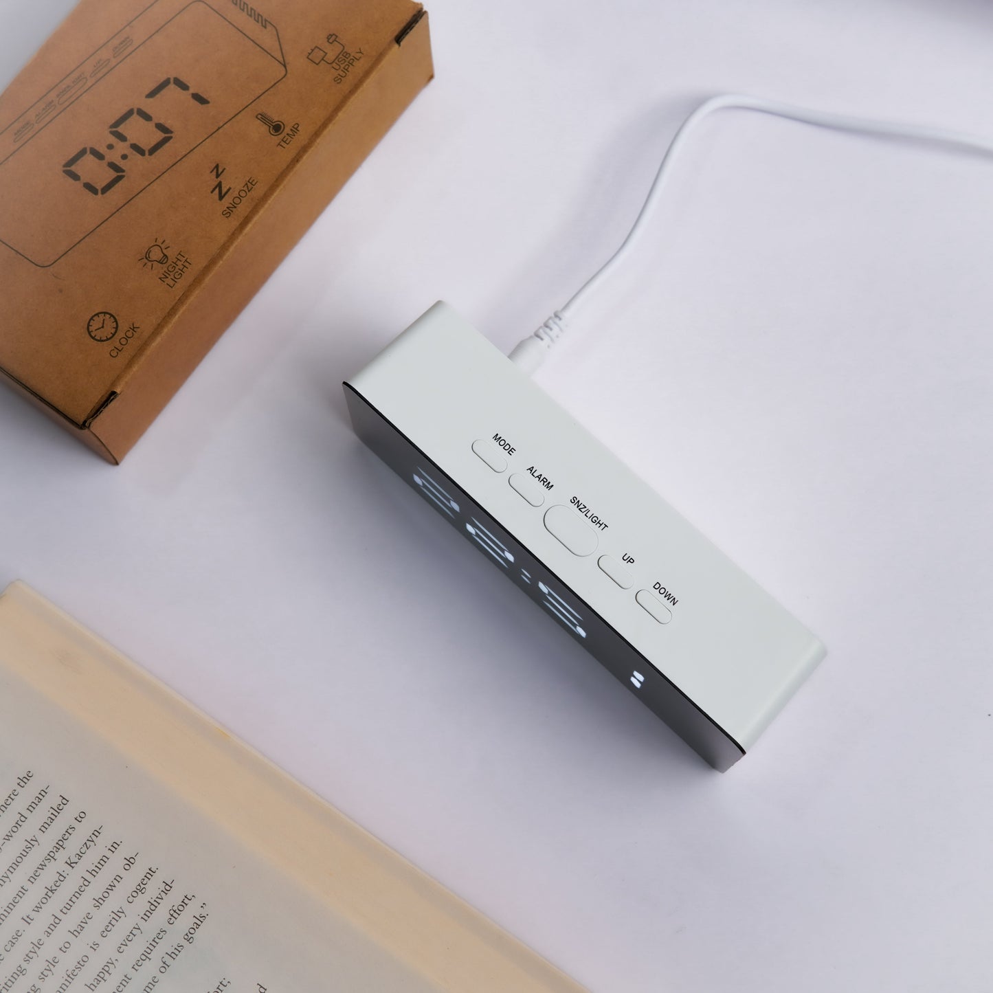 Lumino Sleek Digital Alarm Clock
