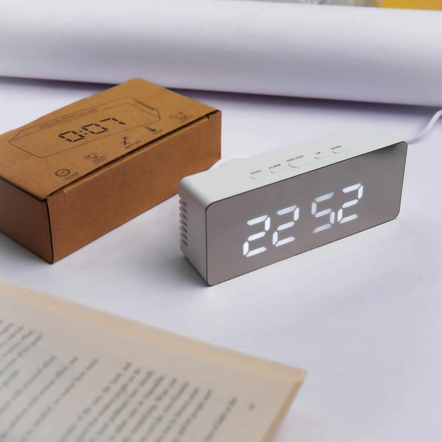Lumino Sleek Digital Alarm Clock