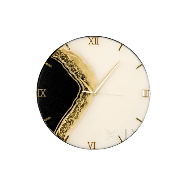 Timeflow resin clock