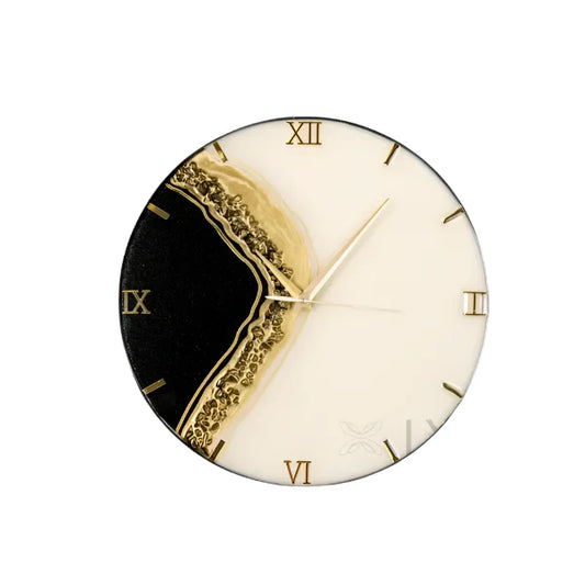 Timeflow resin clock
