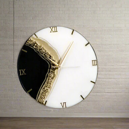Timeflow resin clock
