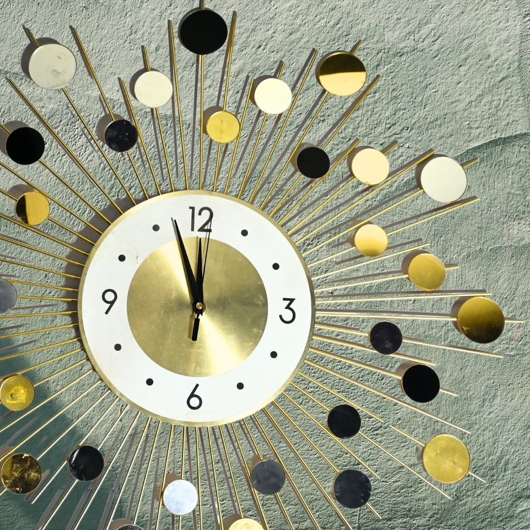 Golden Heritage Hour Wall Clock