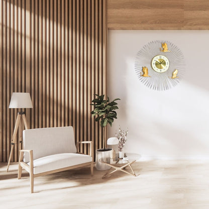 Golden Spike Wall Clock