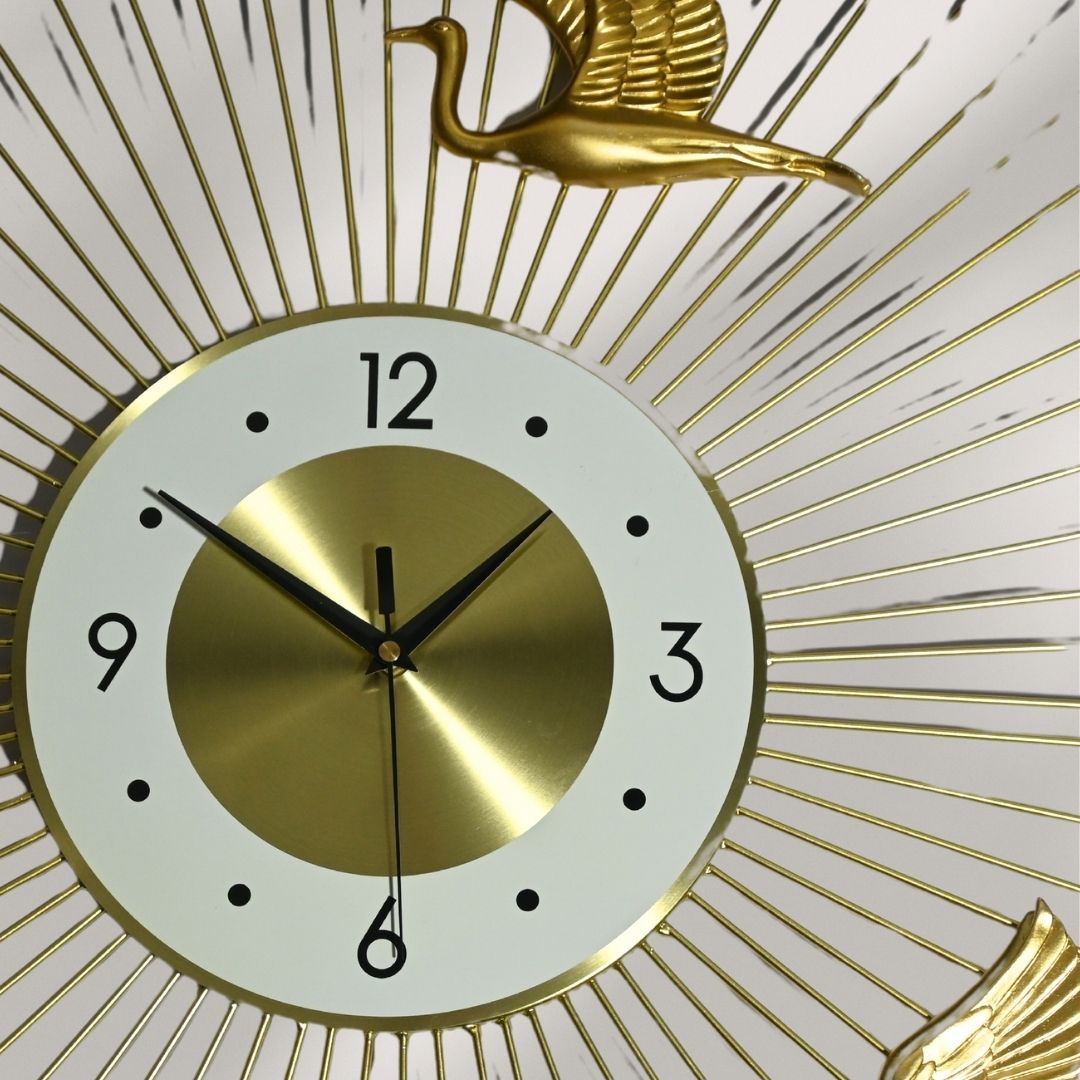Golden Spike Wall Clock